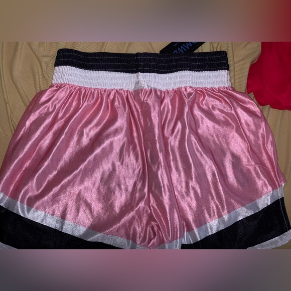 Brand new pink basket ball shorts Los Angeles color block - Picture 2 of 2